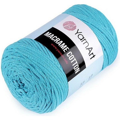 Stoklasa Pletací příze Macrame Cotton 250 g Balení: 1 ks, Varianta: 29 (763) modrá azurová 29 (763) modrá azurová