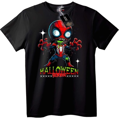 NOONEBRAND Тениска Spider-Man Halloween Ужас - 2XL, Black