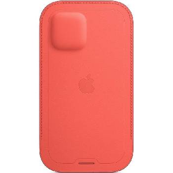 Apple iPhone 12 / 12 Pro Leather Sleeve with MagSafe Pink Citrus MHYA3ZM/A