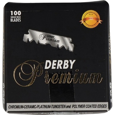 Polovičné žiletky na holenie Derby Premium Single Edge 100 ks
