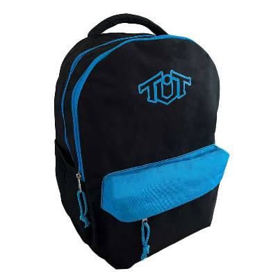 Раница за училище Toneuptone в неонови цветове, черен/син (TT0849B-ASS-B)