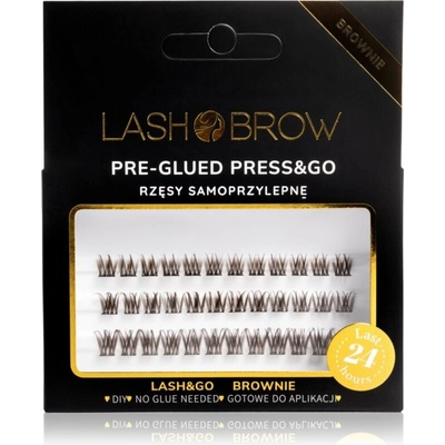 Lash Brow Press&Go Self-Adhesive Eyelashes samolepiace trsové riasy Daily Natural Brownie 1 ks