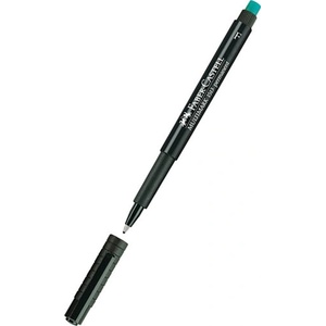  Перманентен тънкописец Faber-Castell OHP F Черен (1602006-08-1005210220)