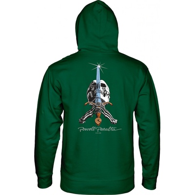 Powell PERALTA SKULL AND SWORD HOOD Alpine Green