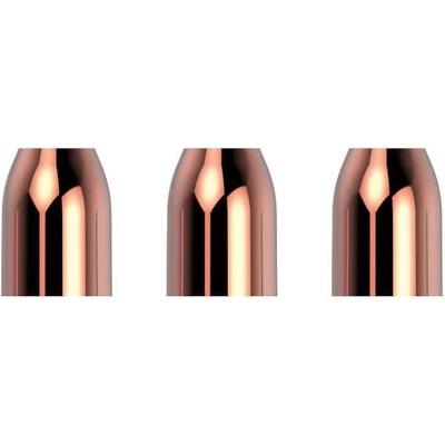 Krúžky na násadky L-Style Premium Champagne Ring kovové, ružové zlato, 3ks