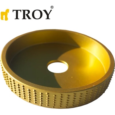 TROY Диск за дърво - за ъглошлайф / Диск за шлайфане на дърво 100 mm / Troy 25090 / (T 25090)