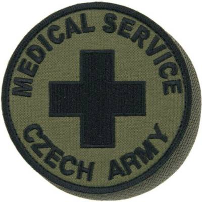Nášivka: MEDICAL SERVICE [ssz] olivová | černá