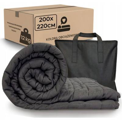 Łóżkoholicy Zátěžová přikrývka 12 kg šedá 200x220