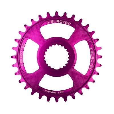 Плоча BURGTEC Shimano Direct Mount Thick Thin - Лилав 34T