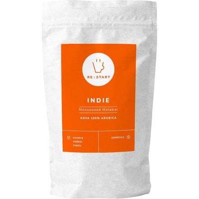 RE: START Coffee Кафе на зърна ИНДИЯ - MALABAR AA ASPINWAL 250 g, RE: START (RES250IND)