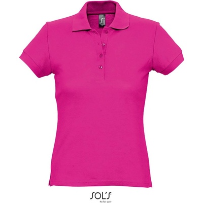 SOL's Collection Polokošile Passion krátký rukáv dámská COT-25133831001 Fuchsia