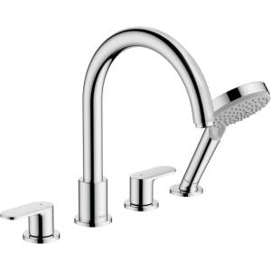 Hansgrohe Vernis Blend - Смесител на ръба на ваната, монтаж на 4 дупки, хром 71456000 (71456000)