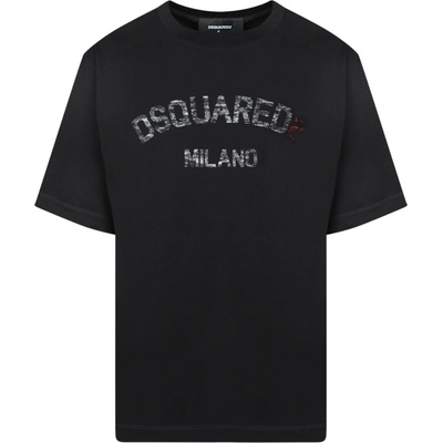 DSQUARED2 Faded Black tričko černá