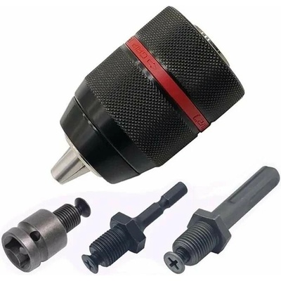 Bezklíčové sklíčidlo, hlavička vrtačky 13 mm 1/2" 20 UNF + sada adaptérů