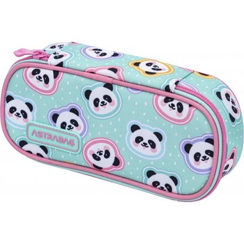 Astra Овален ученически несесер Astra - Панди (AS503025011)