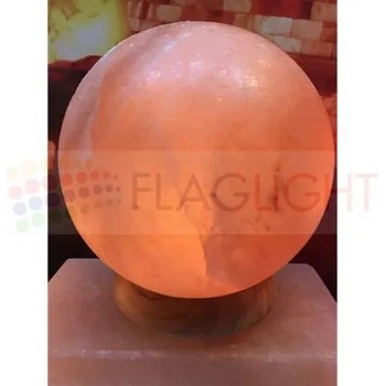 Image 1 of Лампа от Хималайска Сол Планета, Дървена основа - 3кг (14380)