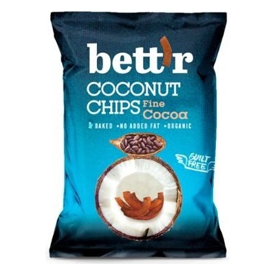 Bett'r Kokosové chipsy kakao 40 g