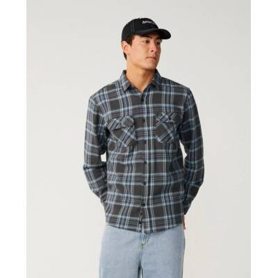 Rip Curl flanelová košile Premium Surf Griffin washed black