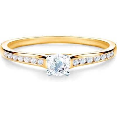 SAVICKI Годежен пръстен Savicki: двуцветно злато, диаманти