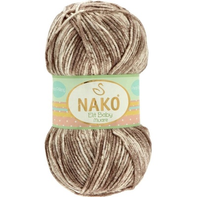 Nako Elit Baby Muare 31868 hnedo biela