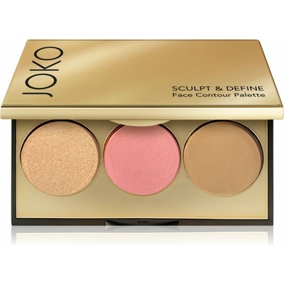 JOKO Sculpt & Define kontúrovacia paletka na tvár 02 Mocha Haze 8 g