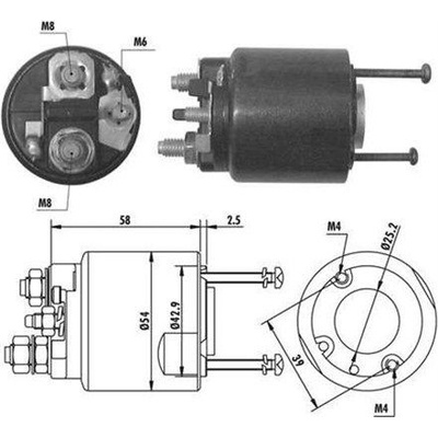 Elektromagnetický spínač, štartér MAGNETI MARELLI 940113050064