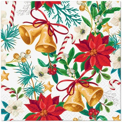 PAW2 Papírové ubrousky PAW Botanical Noel 20 ks 33x33cm