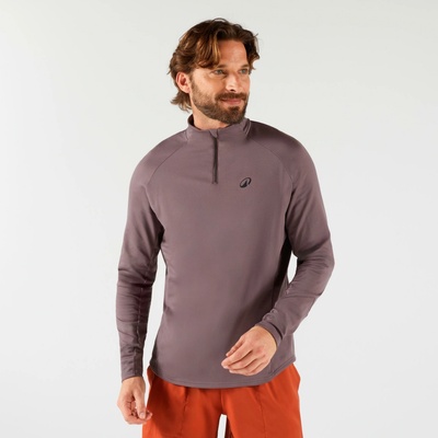 Kuikma mikina Thermic s dlhým rukávom 1/2 zips hnedá