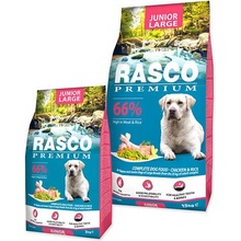 Rasco Premium Junior Large kuře s rýží 18 kg