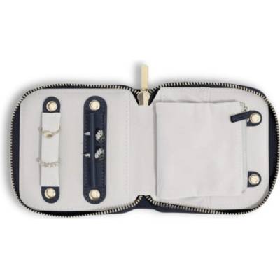 Stackers kompaktní cestovní šperkovnice Navy Blue Compact Jewellery Roll tmavě modrá 76143