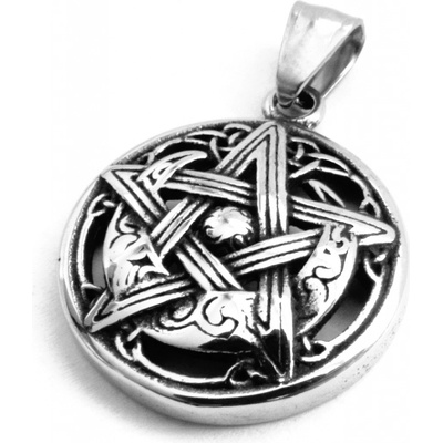 Steel Jewelry Přívěsek pentagram z chirurgické oceli PR160315