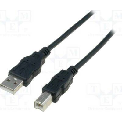 Digitus AK-300105-018-S USB 2.0, USB A vidlice, USB B vidlice, niklovaný, 1,8m