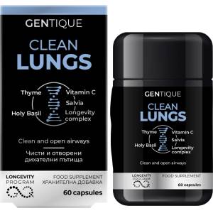 Gentique Longevity Clean Lungs, 60 капсули, Gentique Longevity (190061)