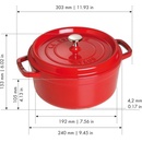 Image 1 of Staub Round Cocotte 24 cm (40509-835-0)