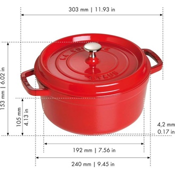 Image 1 of Staub Round Cocotte 24 cm (40509-835-0)