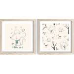 Wallity Детски картини в комплект от 2 броя 33x33 cm Little One - Wallity (615LBY1144)