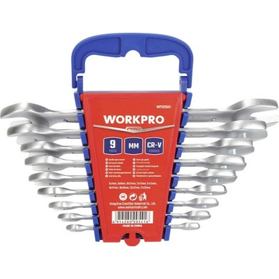 WorkPro sada oboustranných plochých klíčů 9dílná 6 - 23 mm WP202505
