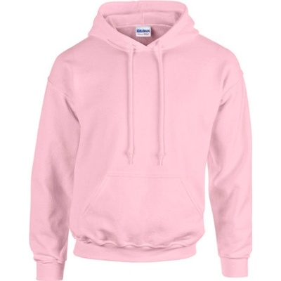 Gildan Unisex mikina s kapucňou G18500 Light Pink