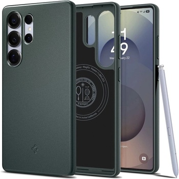 Spigen Калъф Spigen - Thin Fit, Galaxy S25 Ultra, MagSafe, зелен (8809971237789)