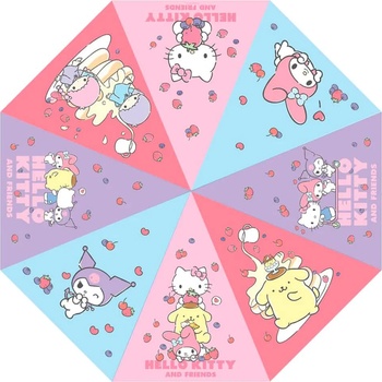 Sakami merchandise Чадър Sakami merchandise Hello Kitty Friends Sanrio & Umbrella - Pink (Multicolor)