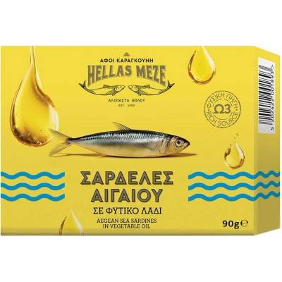 Hellas Meze sardinky v rostlinném oleji 90 g
