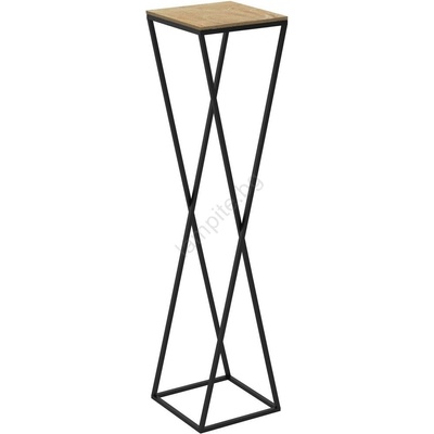 Luminex Стойка за цветя 100x24 см, черна (LU0992)