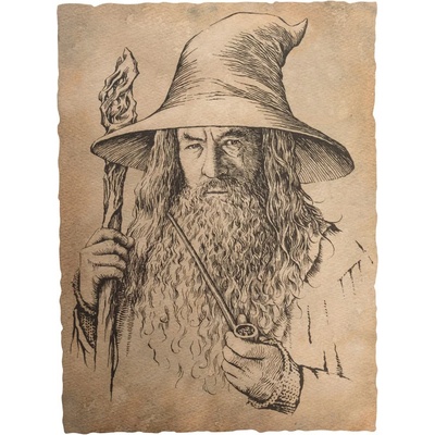 Weta Collectibles Арт принт Weta Movies: The Lord of the Rings - Portrait of Gandalf the Grey