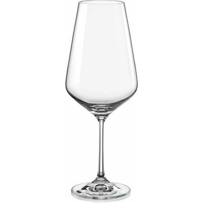 Crystalex CZ BOHEMIA SANDRA SKLENICE NA VÍNO 6 x 550 ml