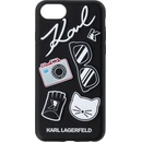 Púzdro Karl Lagerfeld Pins Hard Case iPhone 7/8 čierne