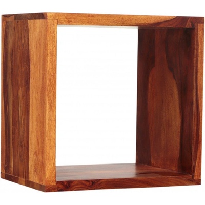 indickynabytok.sk - Polica na stenu Gani 40x40x30 z indického masívu palisander