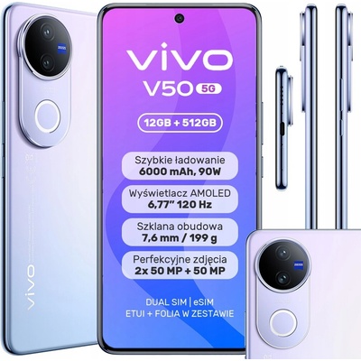 Vivo V50 5G 12GB/512GB Purple – Zboží Živě Vivo V50 5G 12GB/512GB Purple – Zboží Živě