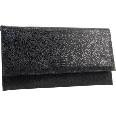 Grosso elegantná tenká dámska listová kabelka SP07 čierna