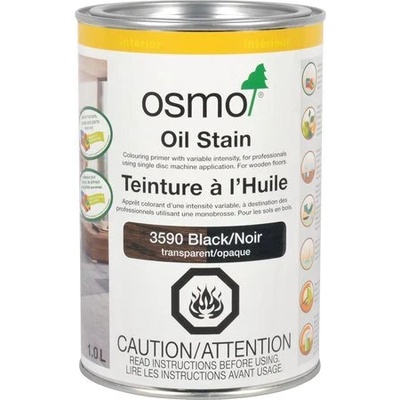 Osmo Oil Stain 3590 Черно - масло за подове и мебели 2.5л (2753)