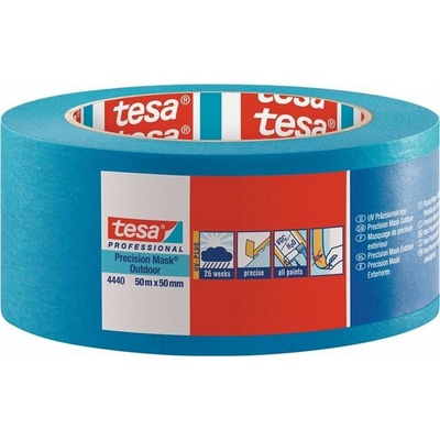 Tesa páska maskovacia krepová na okna 50 mm x 50 m modrá